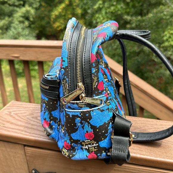 Rare Loungefly Run Disney 2018 Princess Half Marathon backpack Purse bag tote - Picture 10 of 14